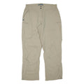 ME RU Womens Trousers Beige Regular Straight Nylon W34 L30