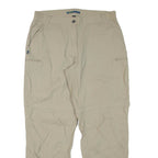 ME RU Womens Trousers Beige Regular Straight Nylon W34 L30