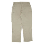 ME RU Womens Trousers Beige Regular Straight Nylon W34 L30