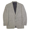 RENATO CAVALLI Mens Blazer Jacket Black Wool Check M