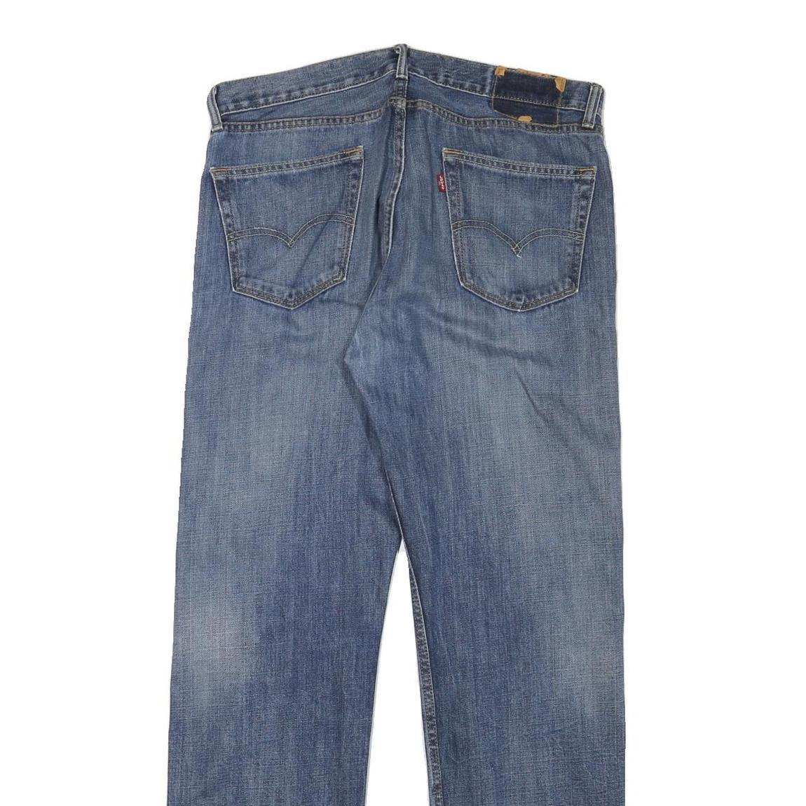 LEVI'S Mens Jeans Blue Regular Straight Denim Medium W35 L32 Classic Cotton