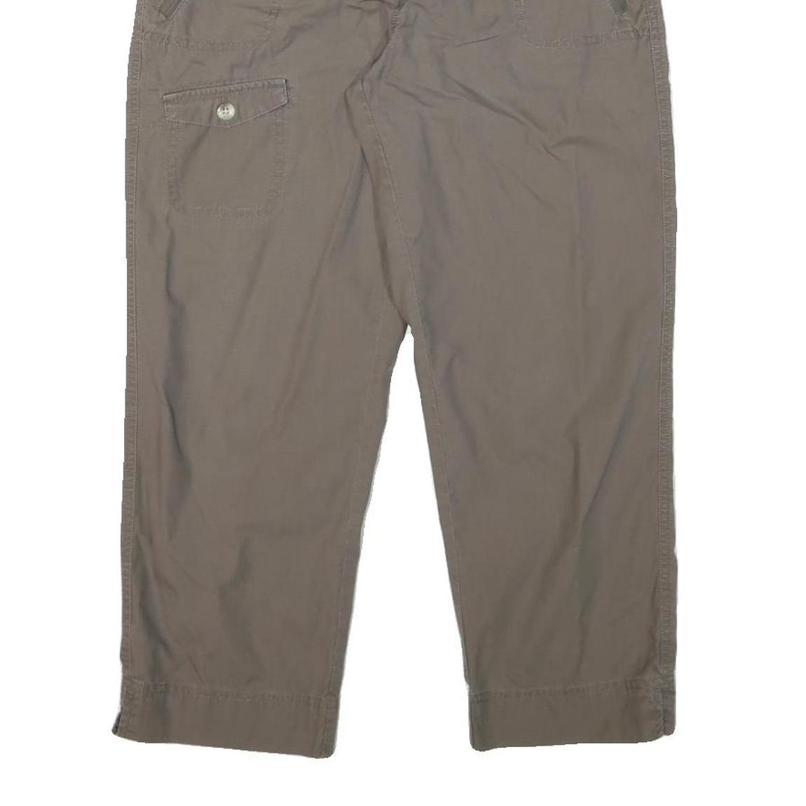 COLUMBIA Womens Cotton Blend Beige Regular Straight Trousers W28 L24 Outdoor Zip