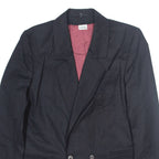 EZIELLA Mens Blazer Jacket Black Wool M