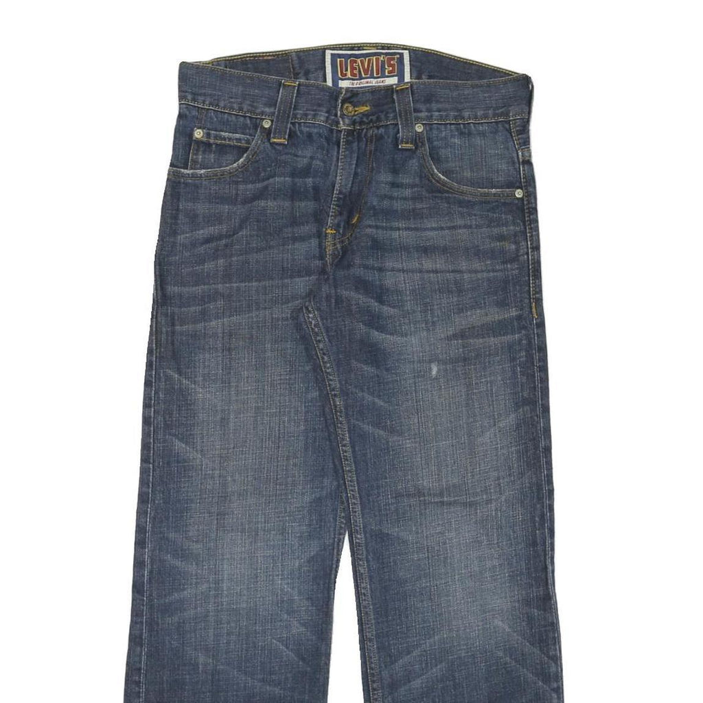 LEVI'S Mens Jeans Blue Regular Straight Denim Medium W31 L29 Classic Zip Cotton