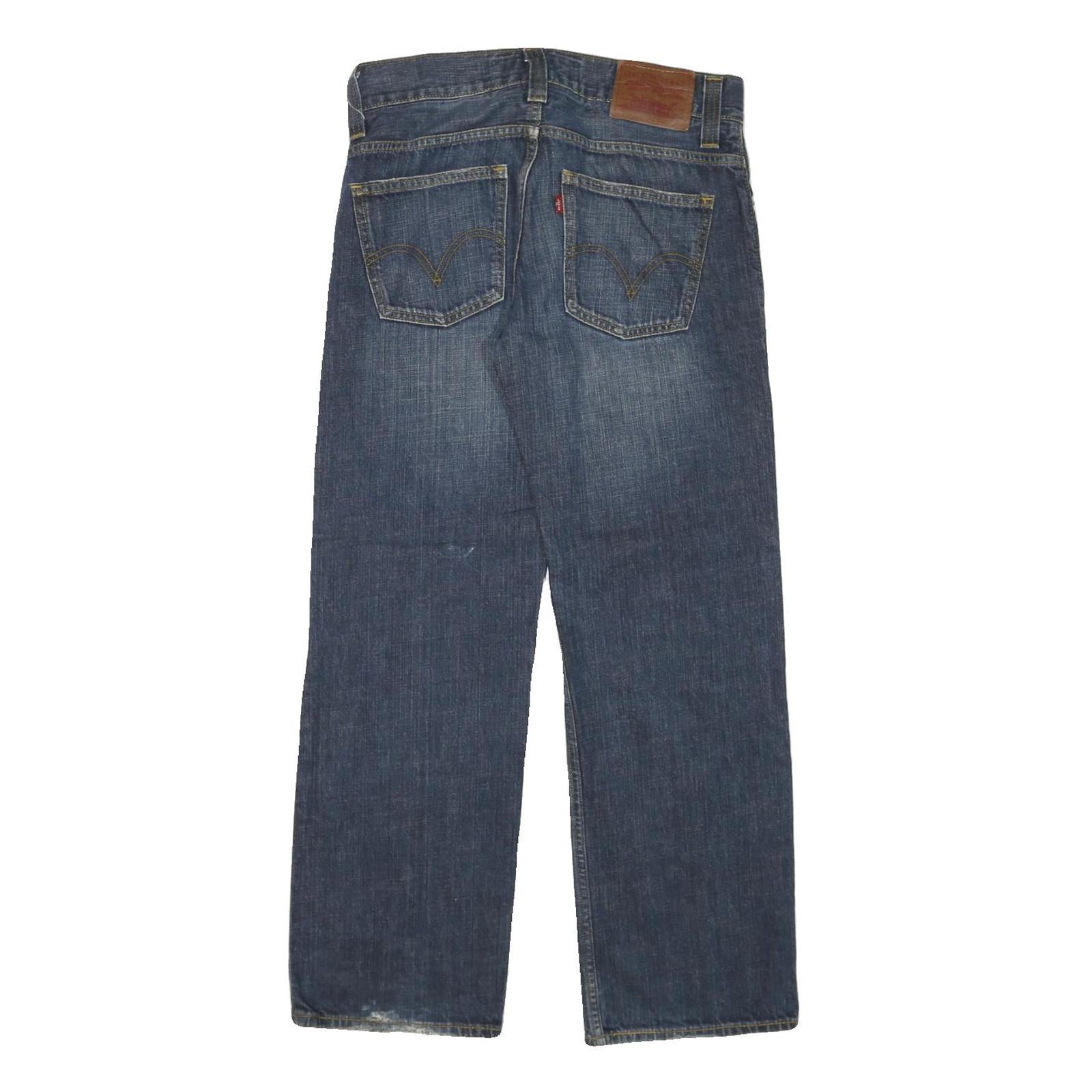 LEVI'S Mens Jeans Blue Regular Straight Denim Medium W31 L29 Classic Zip Cotton