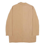ZARA Womens Beige Oversized Lyocell Jacket XS Casual Lightweight Plain