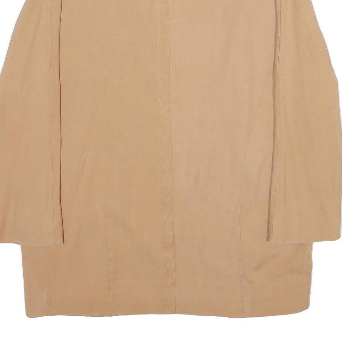 ZARA Womens Beige Oversized Lyocell Jacket XS Casual Lightweight Plain