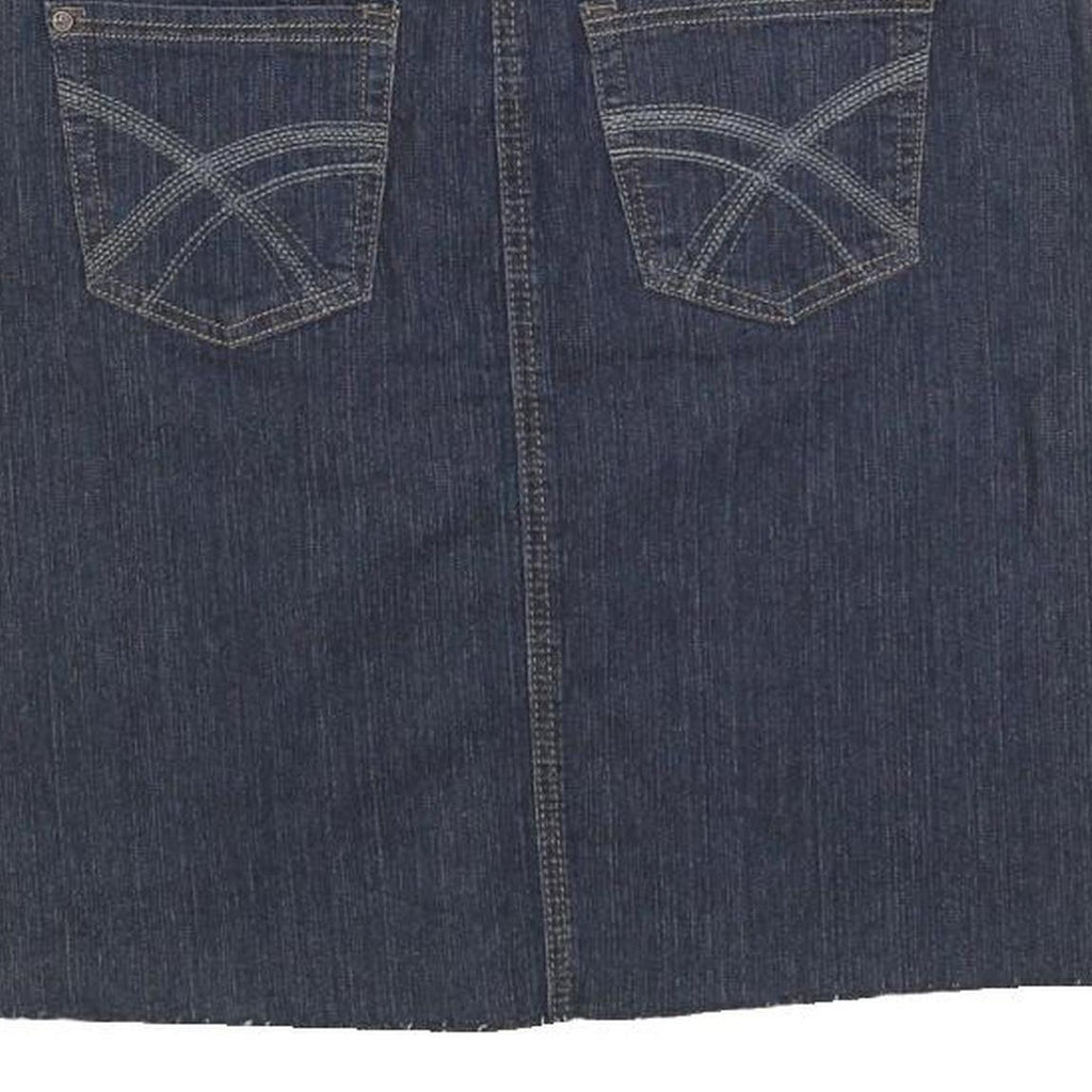 MARIE CLAIRE JEANS Womens Blue Denim Straight Knee Length Cotton Blend Skirt M