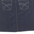 MARIE CLAIRE JEANS Womens Blue Denim Straight Knee Length Cotton Blend Skirt M