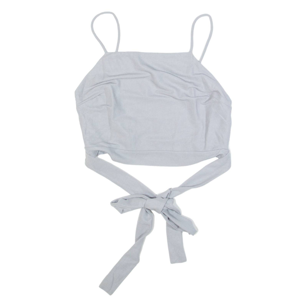 ZARA Womens Cropped Top Grey Sleeveless M