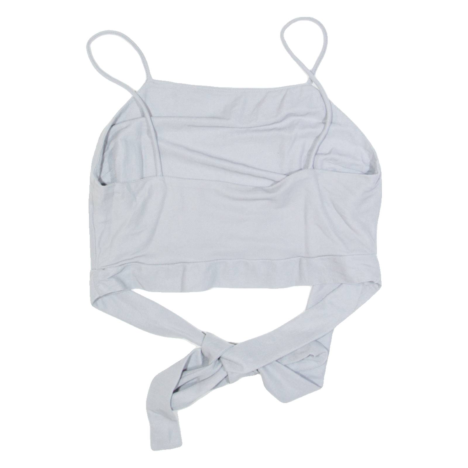 ZARA Womens Cropped Top Grey Sleeveless M