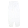 ESPRIT Womens Cotton Blend White Relaxed Tapered Trousers W28 L31 Casual Summer