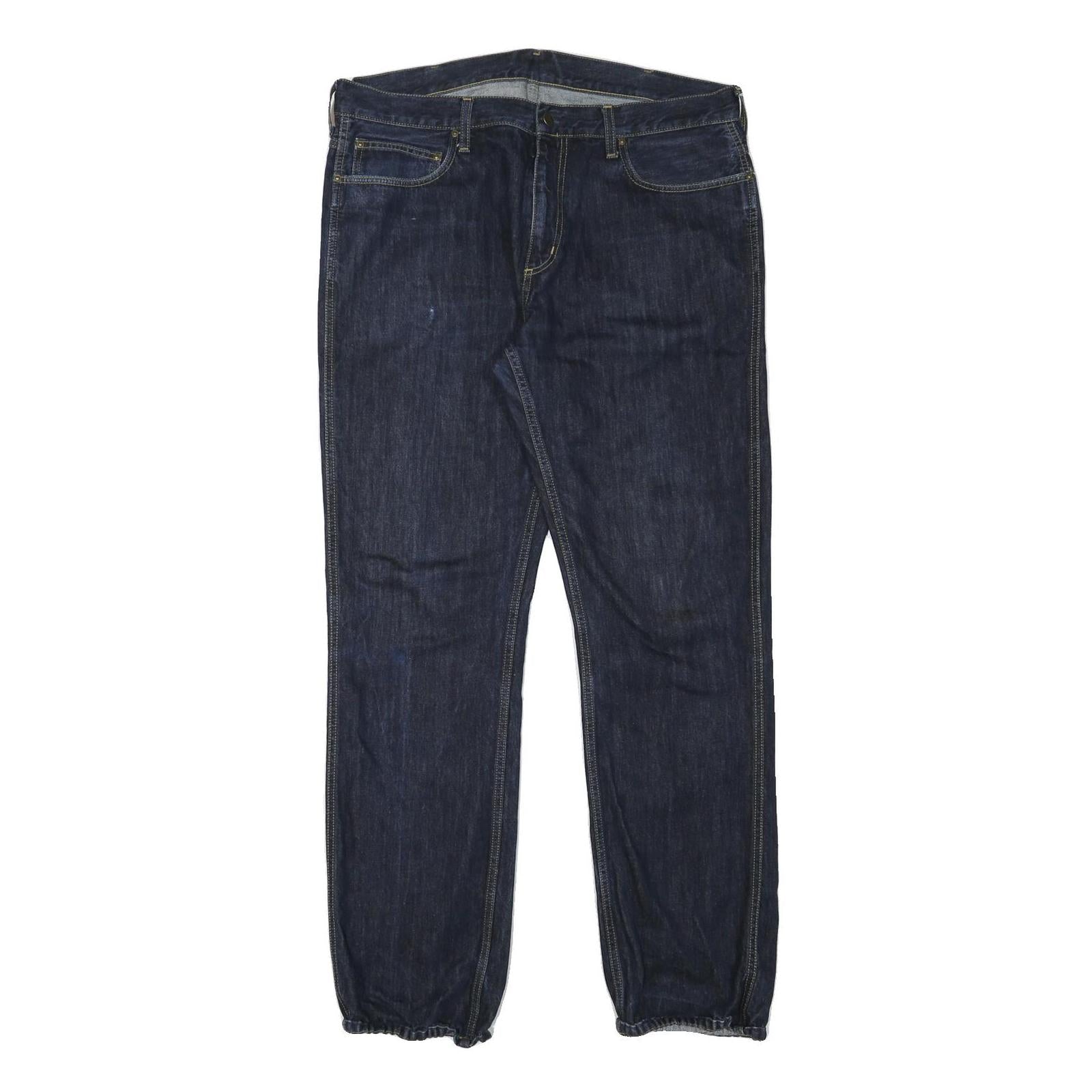 CARHARTT Mens Jeans Blue Relaxed Straight Denim Medium W37 L33 Workwear