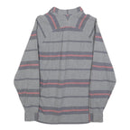 LEVI'S Mens Grey & Pink Striped Cotton Blend Shirt S Casual Button Up