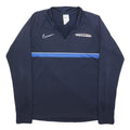 NIKE Mens Navy Blue Sports Coaching 1/4 Zip M Sweatshirt Activewear