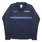 NIKE Mens Navy Blue Sports Coaching 1/4 Zip M Sweatshirt Activewear