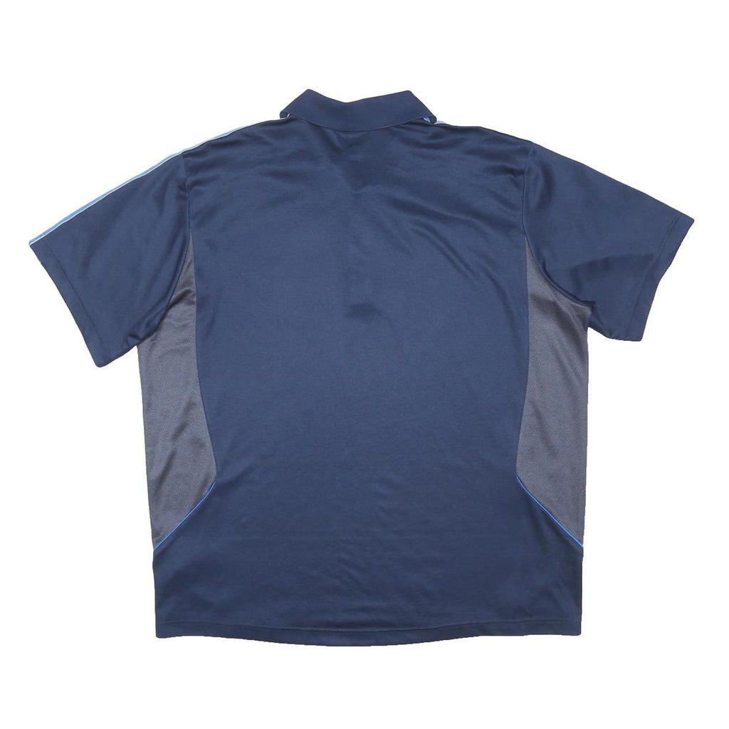ADIDAS Mens Navy Blue Polyester Blend Polo Shirt XL Climalite Sport Casual