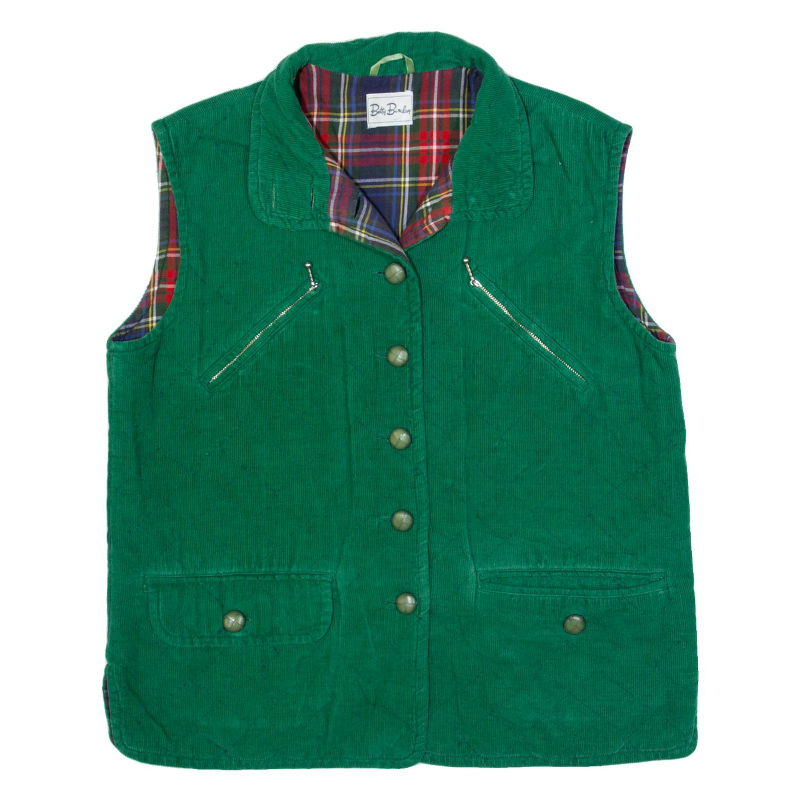 BETTY BARCLAY Womens Gilet Green M
