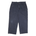 CARHARTT Mens Cotton Blend Blue Regular Straight Trousers W36 L29 Casual