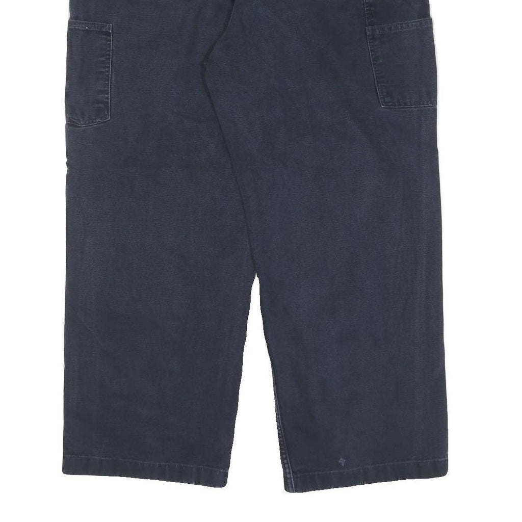CARHARTT Mens Cotton Blend Blue Regular Straight Trousers W36 L29 Casual
