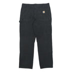 CARHARTT Mens Relaxed Black Cotton Blend Relaxed Fit Straight Trousers W36 L32