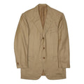KITON Mens Beige Cashmere Classic Jacket XL Woven Button Formal Tailored