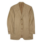 KITON Mens Beige Cashmere Classic Jacket XL Woven Button Formal Tailored