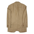 KITON Mens Beige Cashmere Classic Jacket XL Woven Button Formal Tailored
