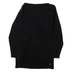 LAUREN RALPH LAUREN Womens Jumper Black Tight Knit 3/4 Sleeve S