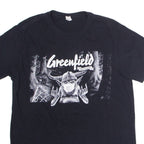 GILDAN Greenfield Festival Mens T-Shirt Black L