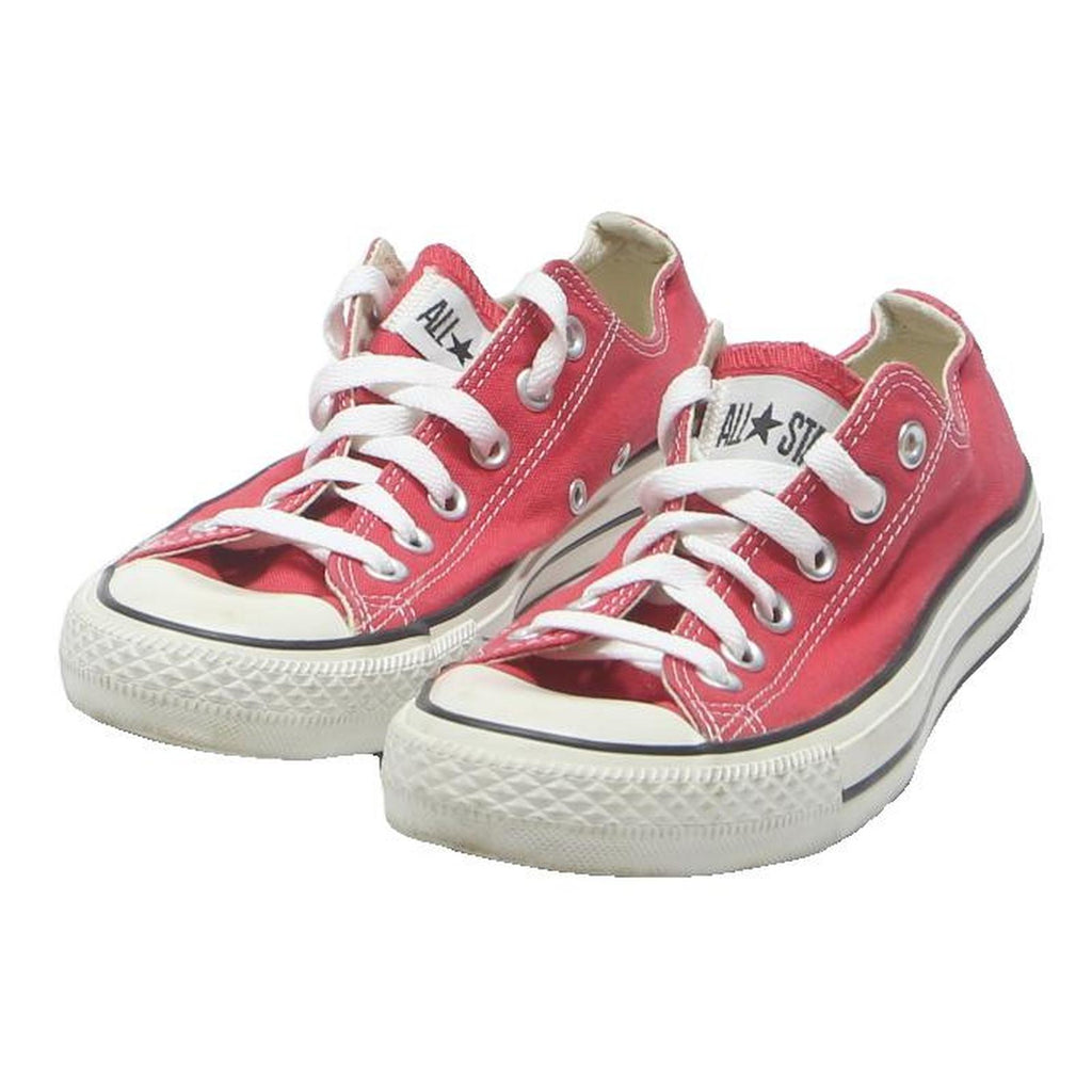 CONVERSE Chuck Taylor All Star Womens Low Top Trainers Red Canvas UK 5.5 Classic