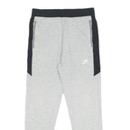 NIKE Mens Joggers Grey & Black Slim Tapered S W28 L27 Cotton Comfort