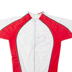 Full Zip Cycling Mens Jersey White M