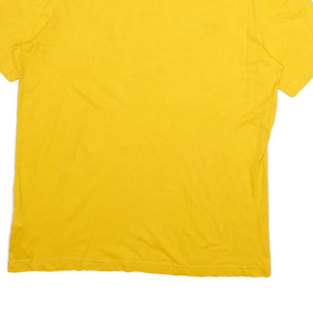 FANATICS Mens Yellow Green Bay Football Graphic T-Shirt XL Short Sleeve Crew