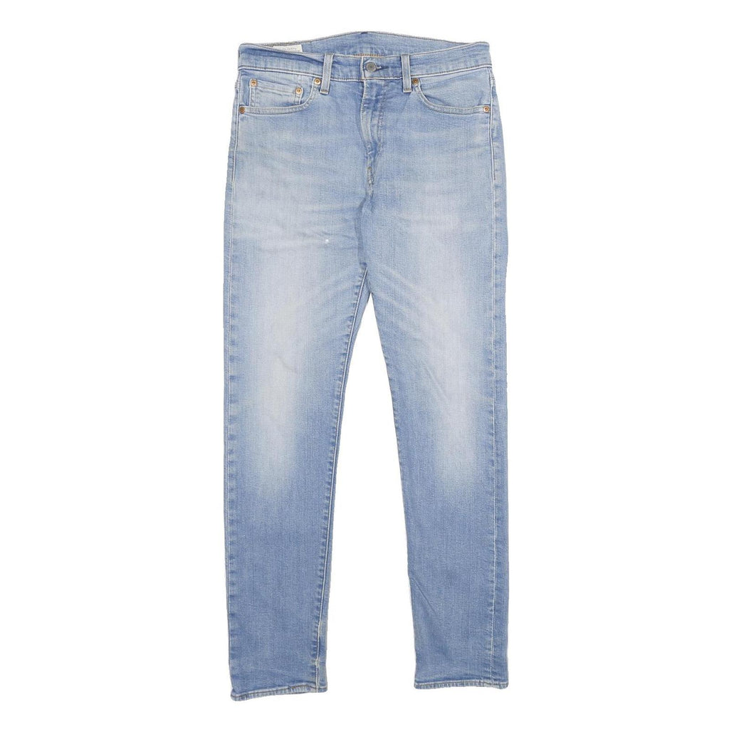 LEVI'S 512 Big E Mens Slim Jeans Blue Denim Light W29 L32 Classic Cotton Blend