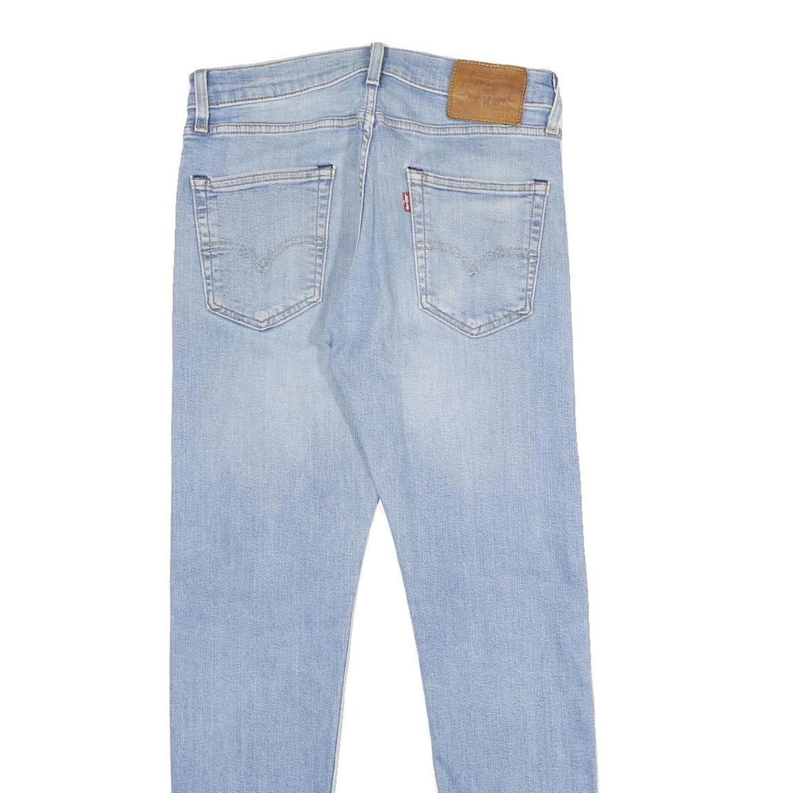 LEVI'S 512 Big E Mens Slim Jeans Blue Denim Light W29 L32 Classic Cotton Blend