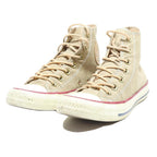 CONVERSE Chuck Taylor All Star Womens Lace-Up Trainers Beige Leather UK 4.5