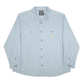 CARHARTT Mens Blue Workwear Shirt 2XL Cotton Long Sleeve Button Casual