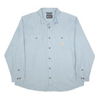 CARHARTT Mens Blue Workwear Shirt 2XL Cotton Long Sleeve Button Casual