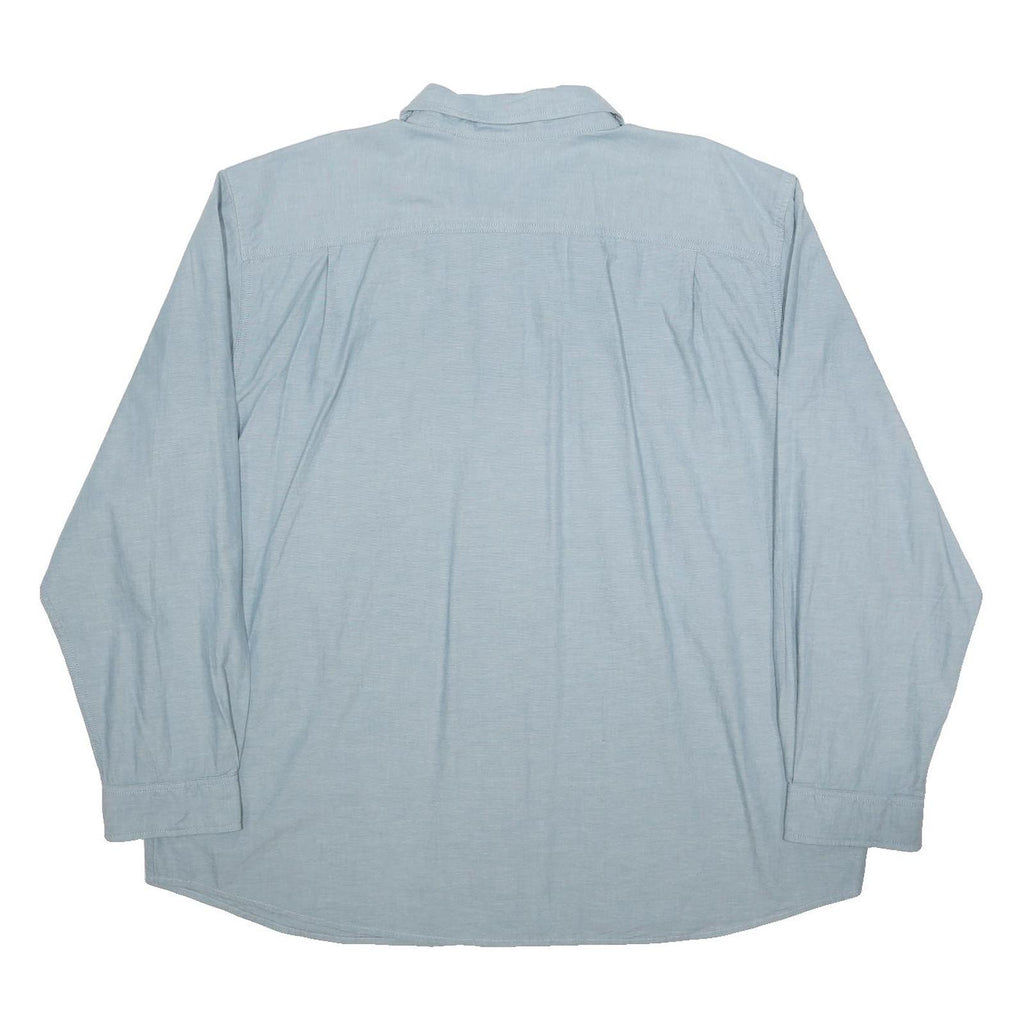CARHARTT Mens Blue Workwear Shirt 2XL Cotton Long Sleeve Button Casual