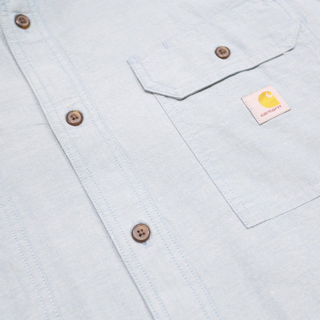 CARHARTT Mens Blue Workwear Shirt 2XL Cotton Long Sleeve Button Casual