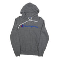 CHAMPION Mens Grey Hoodie S Cotton Blend Pullover Hooded Sweatshirt