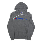 CHAMPION Mens Grey Hoodie S Cotton Blend Pullover Hooded Sweatshirt
