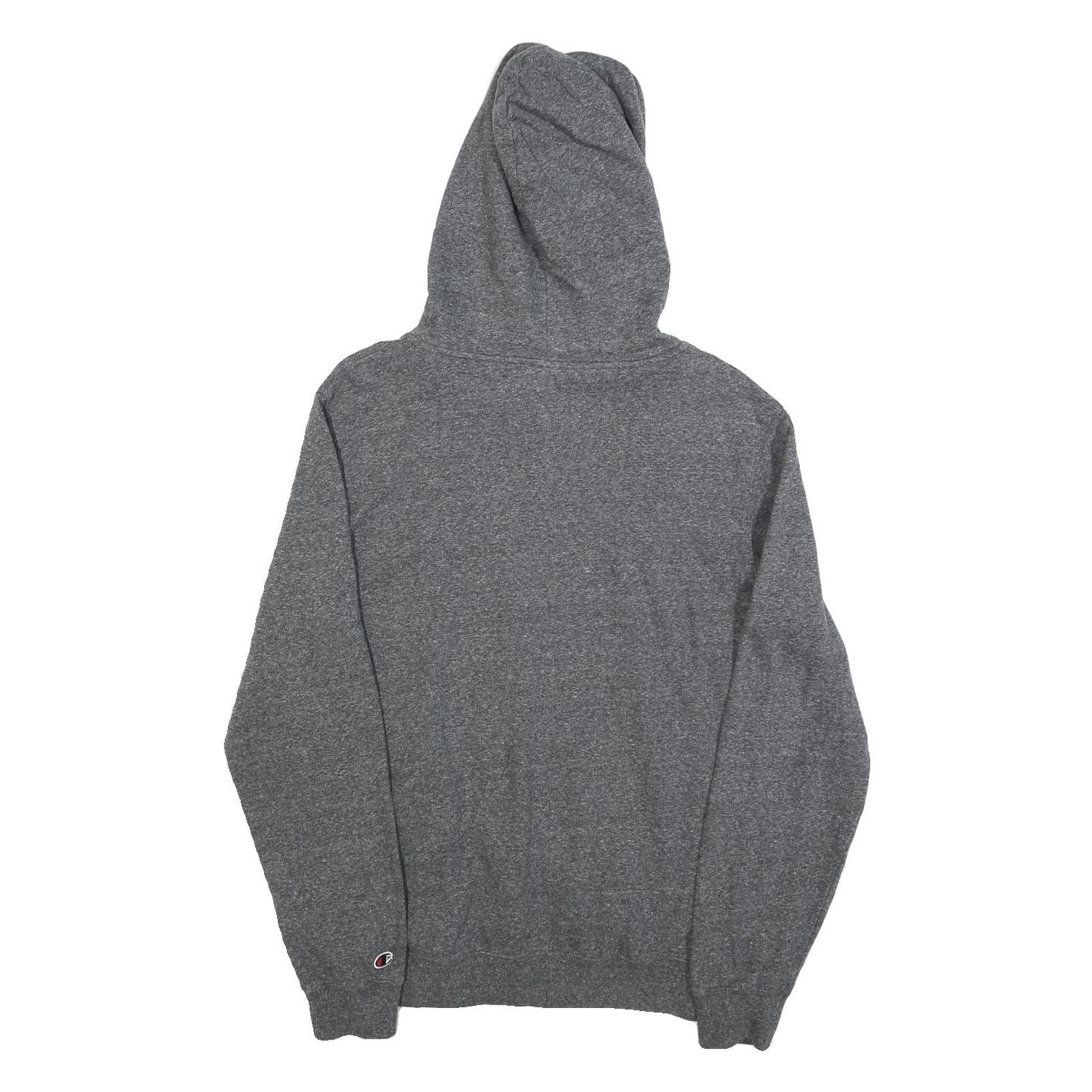 CHAMPION Mens Grey Hoodie S Cotton Blend Pullover Hooded Sweatshirt