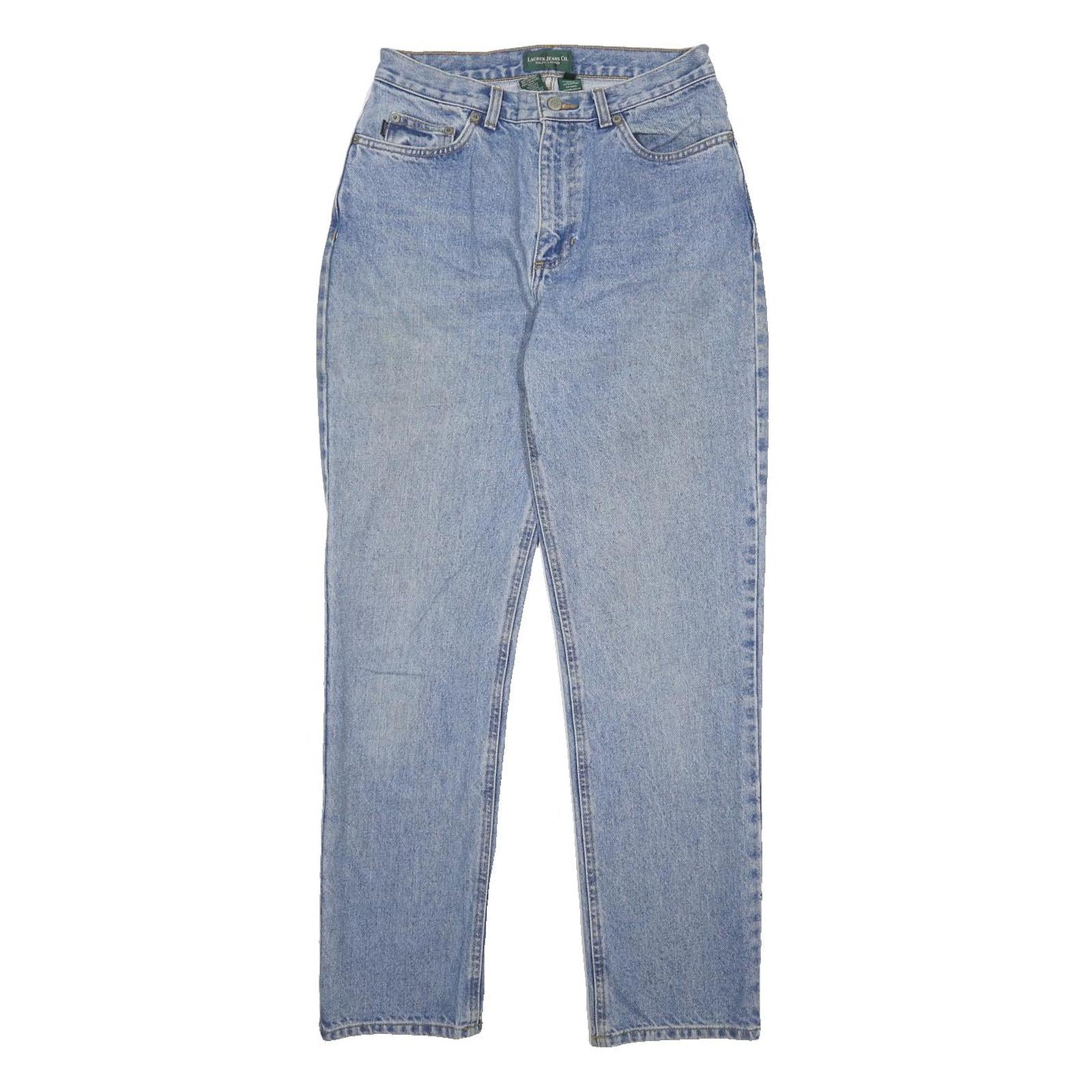 LAUREN RALPH LAUREN Womens Jeans Blue Regular Straight Denim Light W28 L30