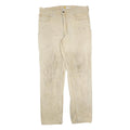 CARHARTT Mens Jeans Beige Relaxed Straight Denim Fair W36 L32 Workwear Utility