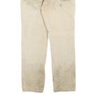 CARHARTT Mens Jeans Beige Relaxed Straight Denim Fair W36 L32 Workwear Utility
