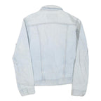 WRANGLER Womens Light Blue Denim Cotton Blend Button Jacket L Casual Classic