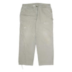 CARHARTT Mens Cotton Beige Regular Straight Leg Trousers W40 L30 Workwear
