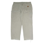 CARHARTT Mens Cotton Beige Regular Straight Leg Trousers W40 L30 Workwear